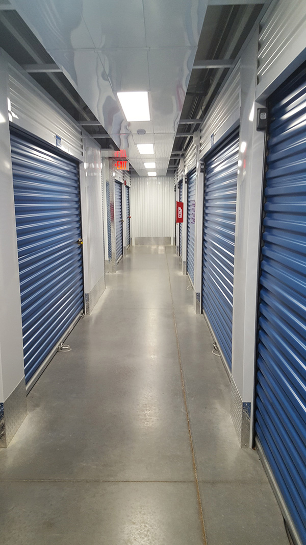 Indoor units at Compass Self Storage.