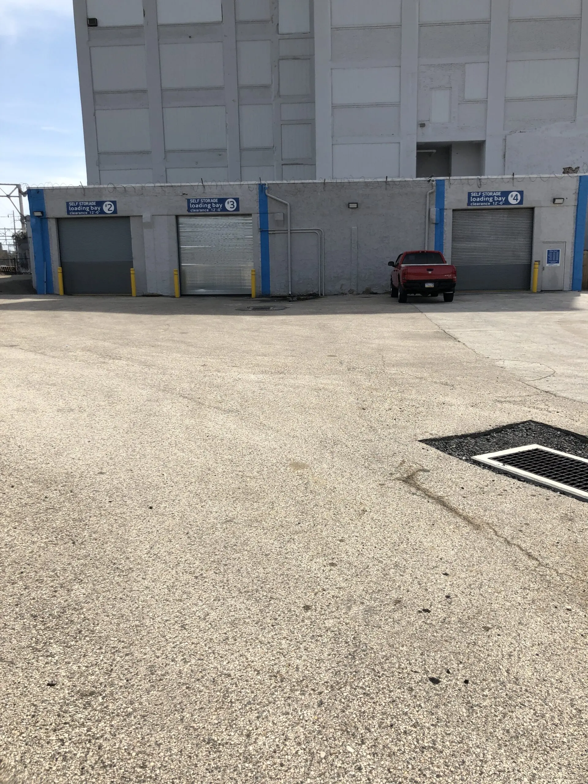 Loading bays at Compass Self Storage.