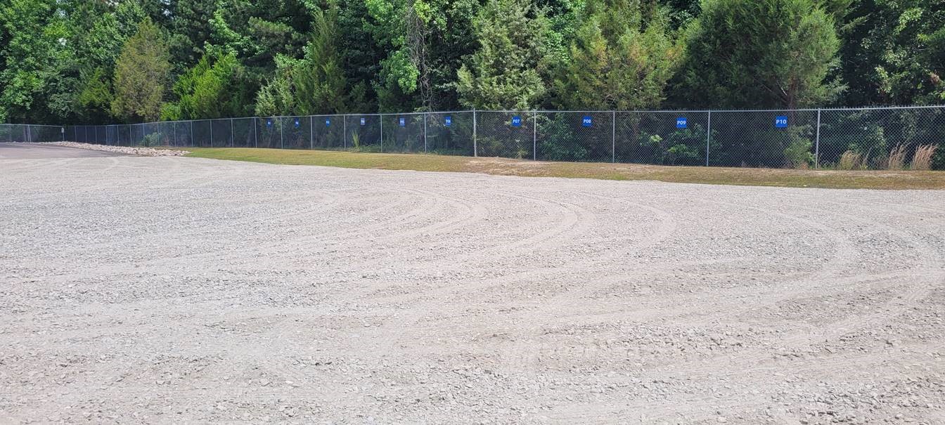 A open empty lot.