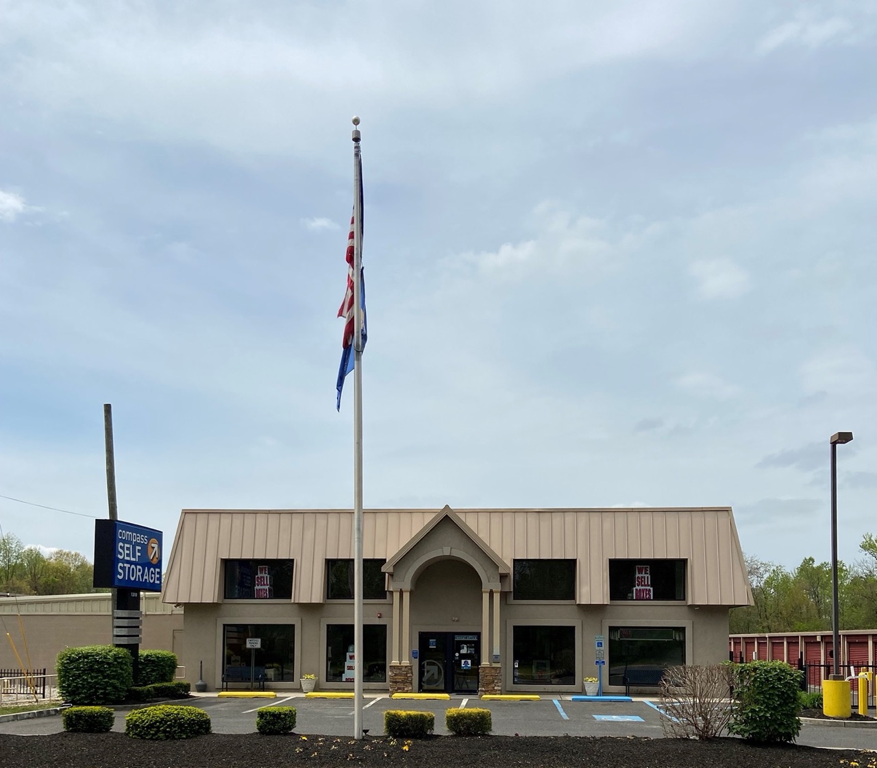 Rental office at Compass Self Storage.