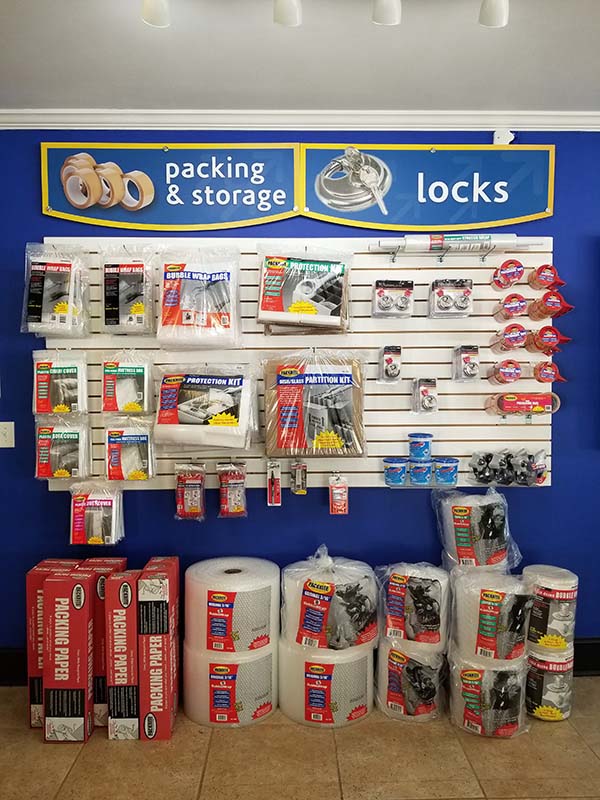 Packing supplies at Compass Self Storage in Fairburn, GA.