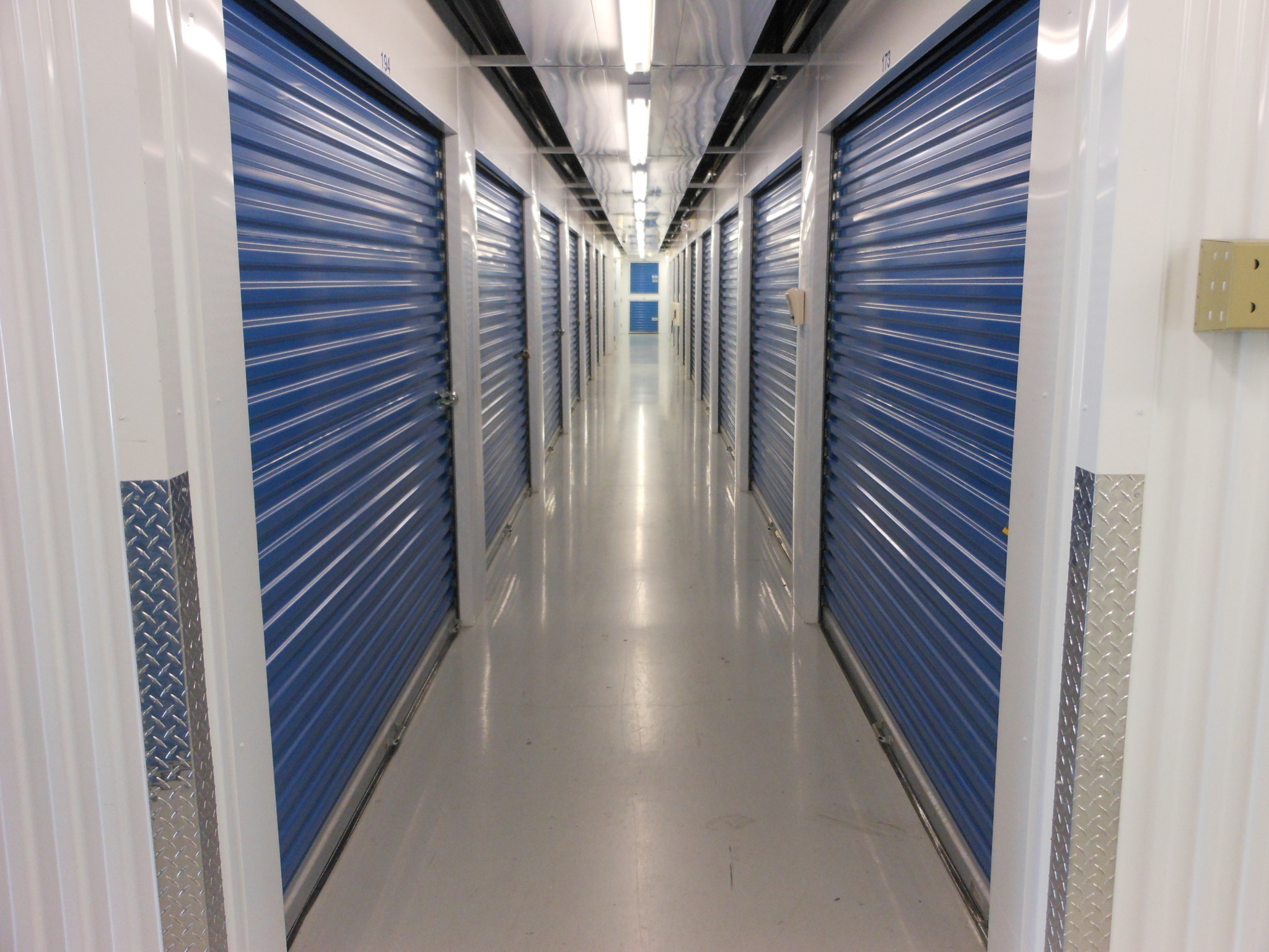 Indoor units at Compass Self Storage.