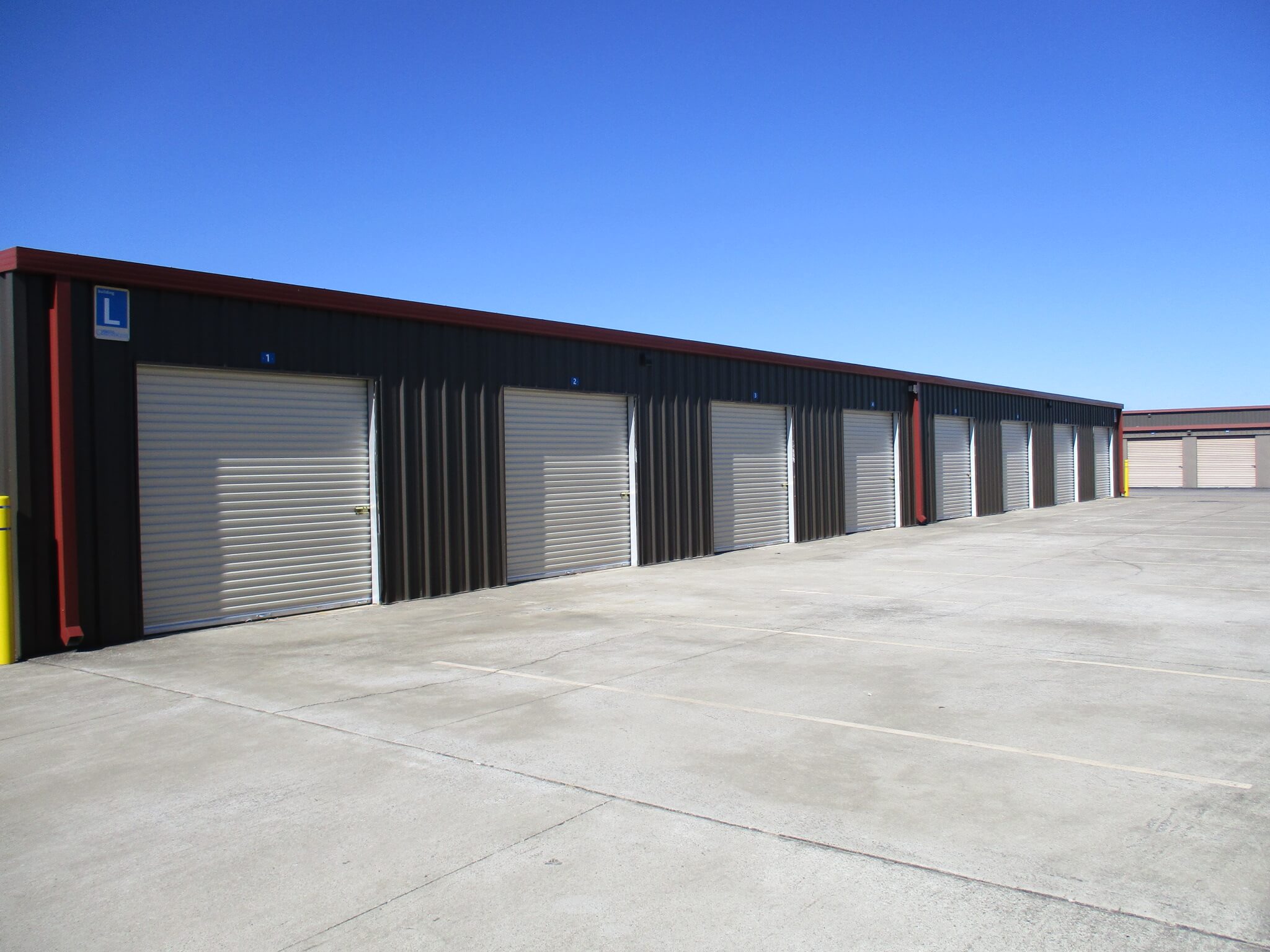 Nissan Drive outdoor storage units.