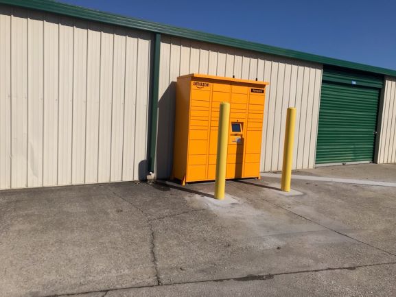 Amazon package drop off at Compass Self Storage.