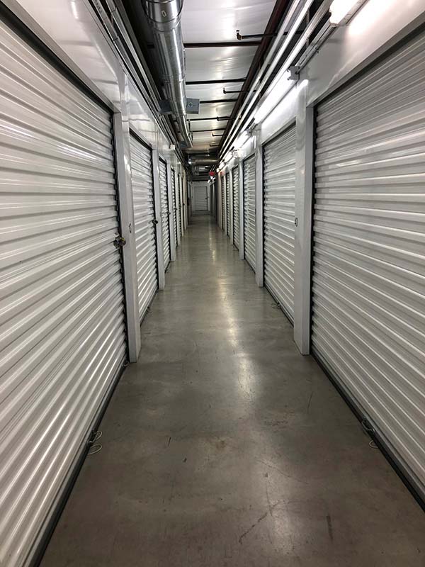 Indoor units at Compass Self Storage.