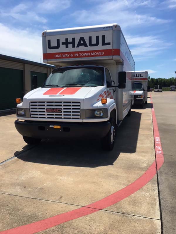 Riding club road U-Haul truck rental.