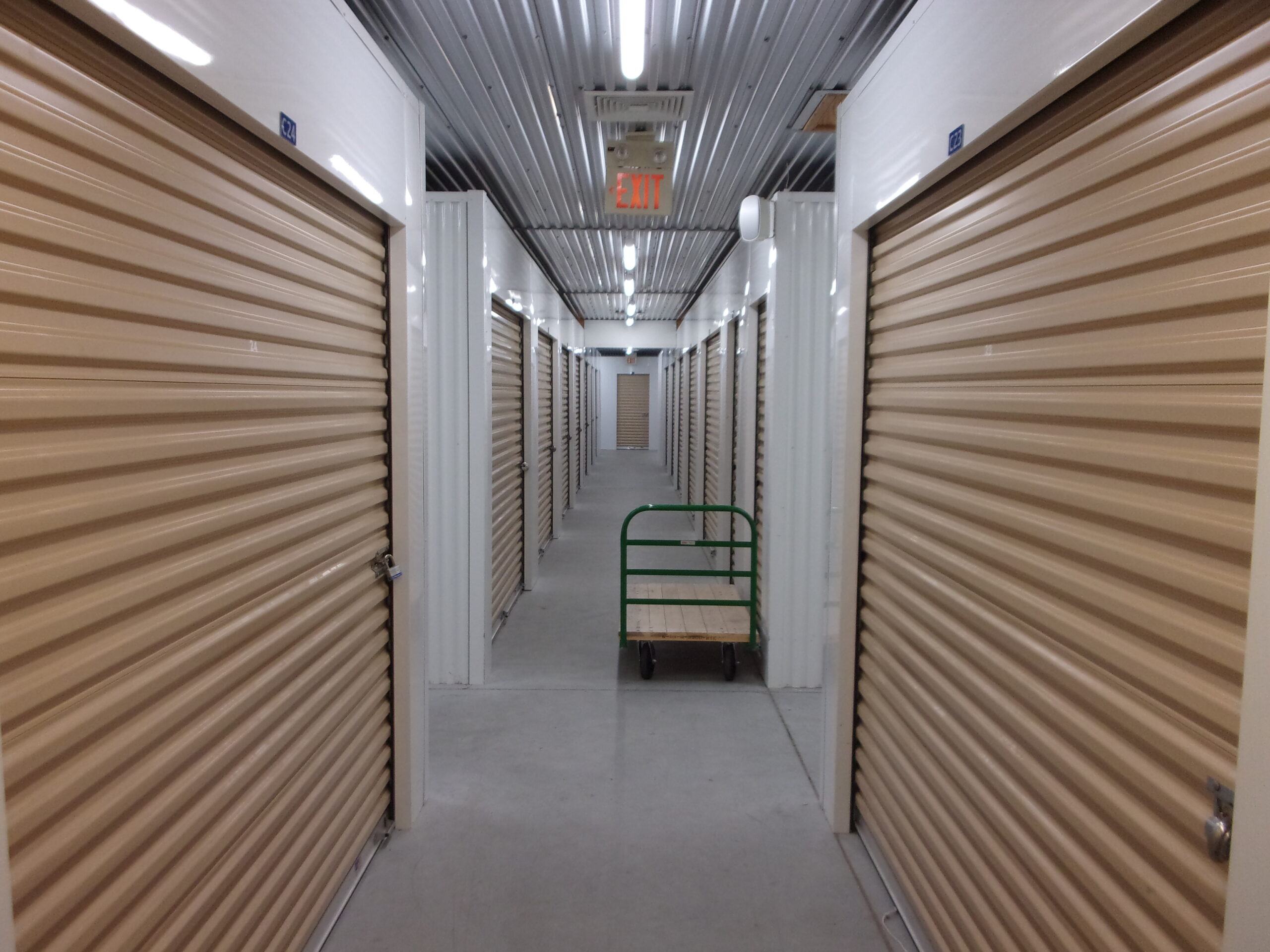 Indoor units at Compass Self Storage.