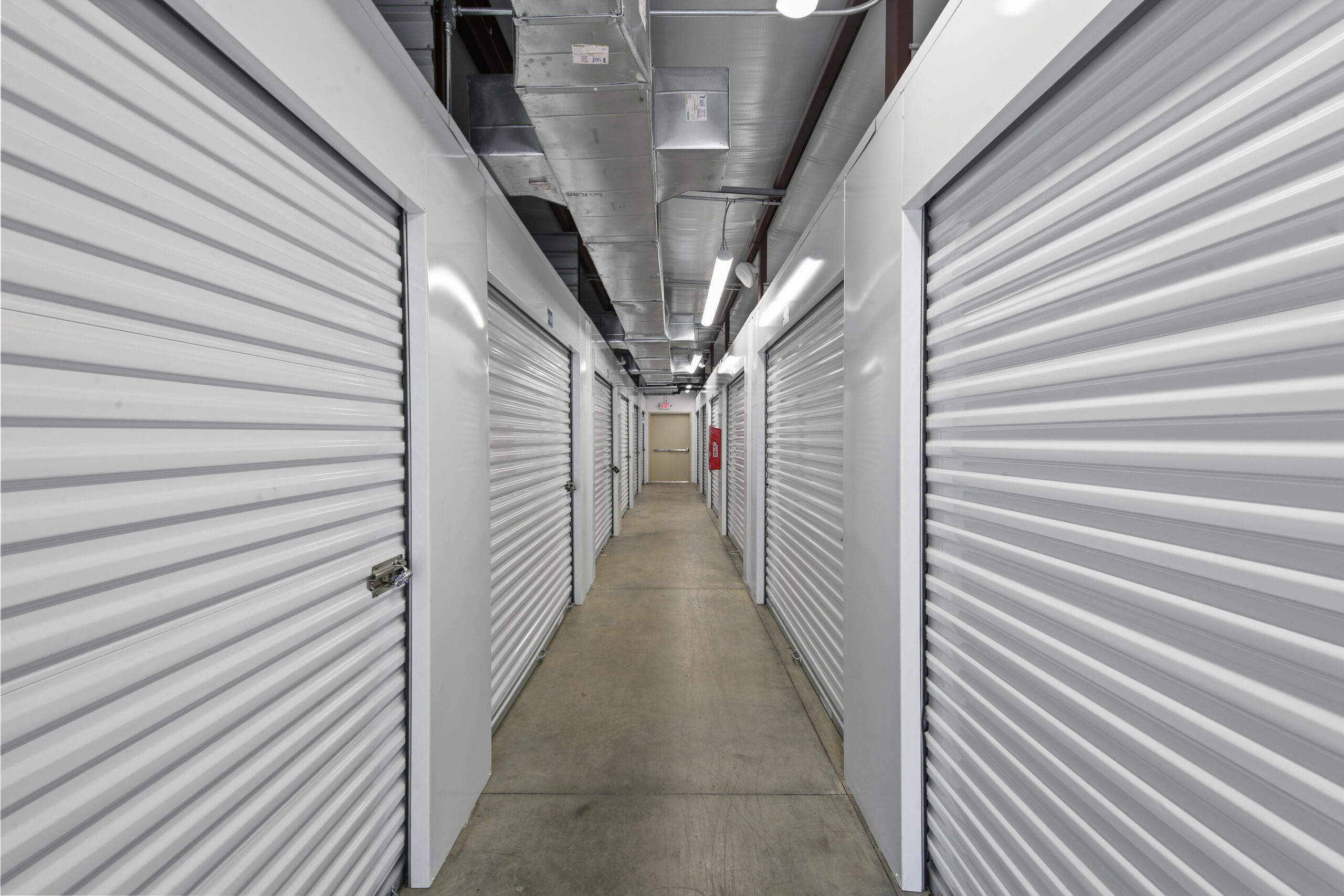 Indoor storage units at Compass Self Storage in Ponte Vedra Beach, FL.