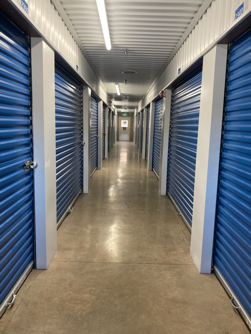 Indoor units at Compass Self Storage.