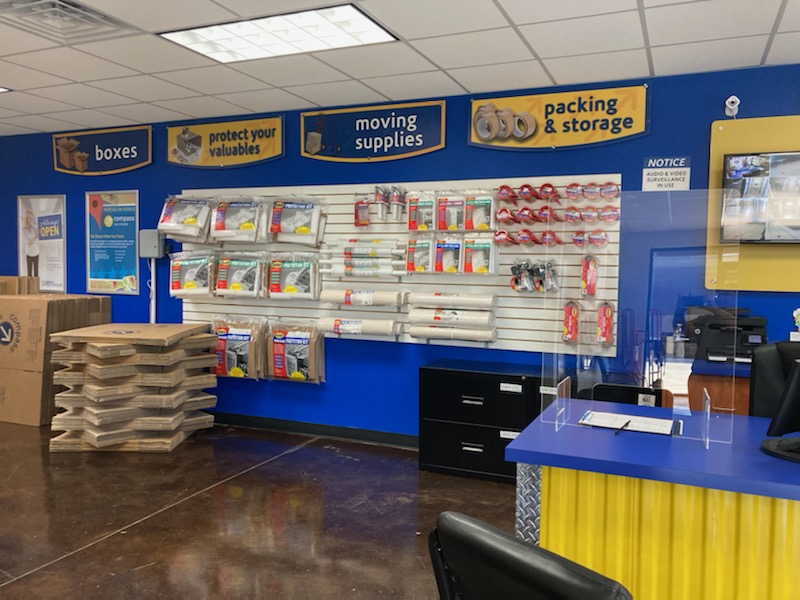 Compass Self Storage storage supply store.