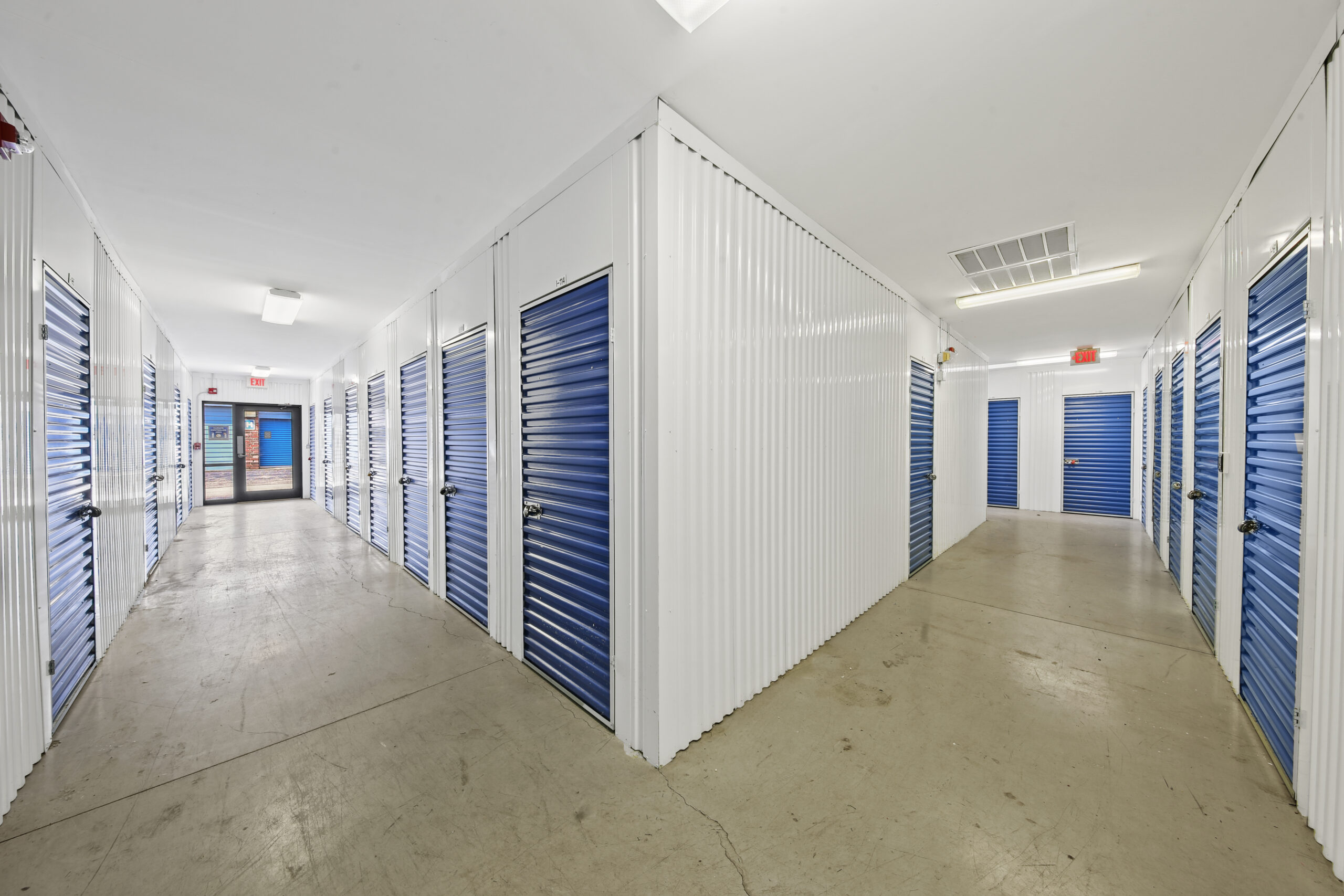 Indoor units at Compass Self Storage.