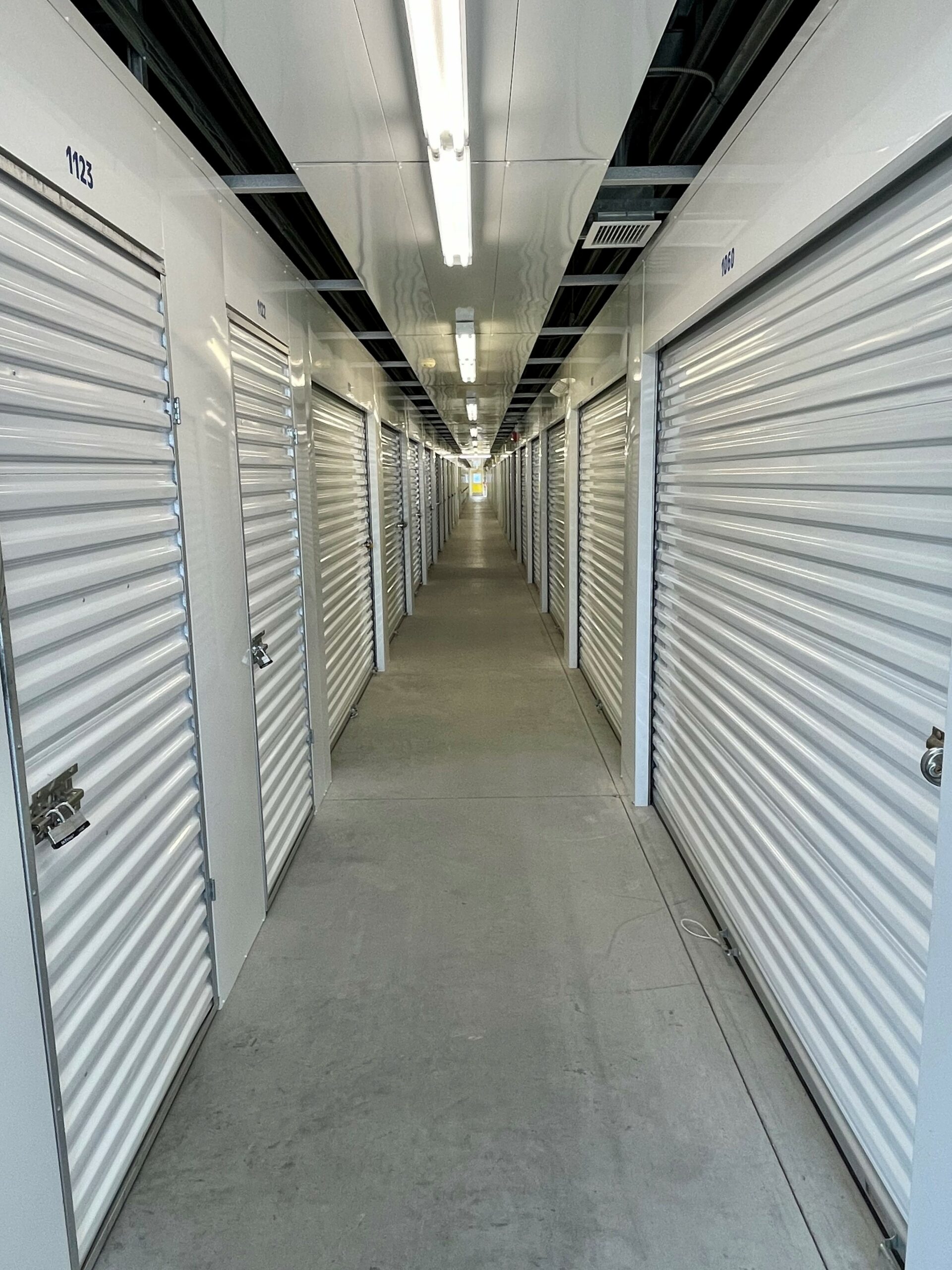 Indoor units at Compass Self Storage.