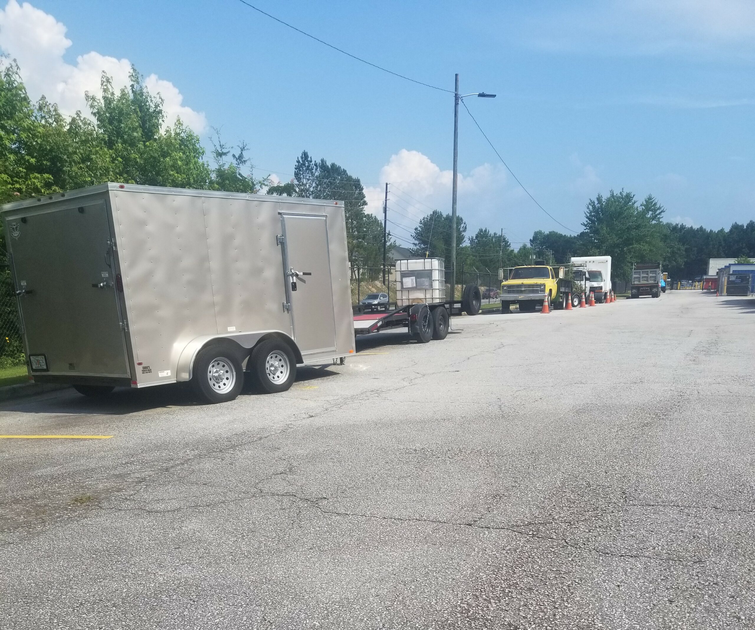 Trailer and RV parking at Compass Self Storage.