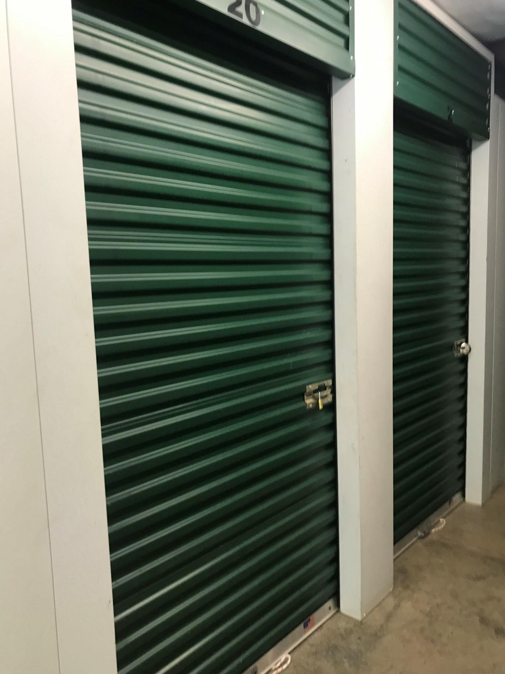 Indoor units at Compass Self Storage.