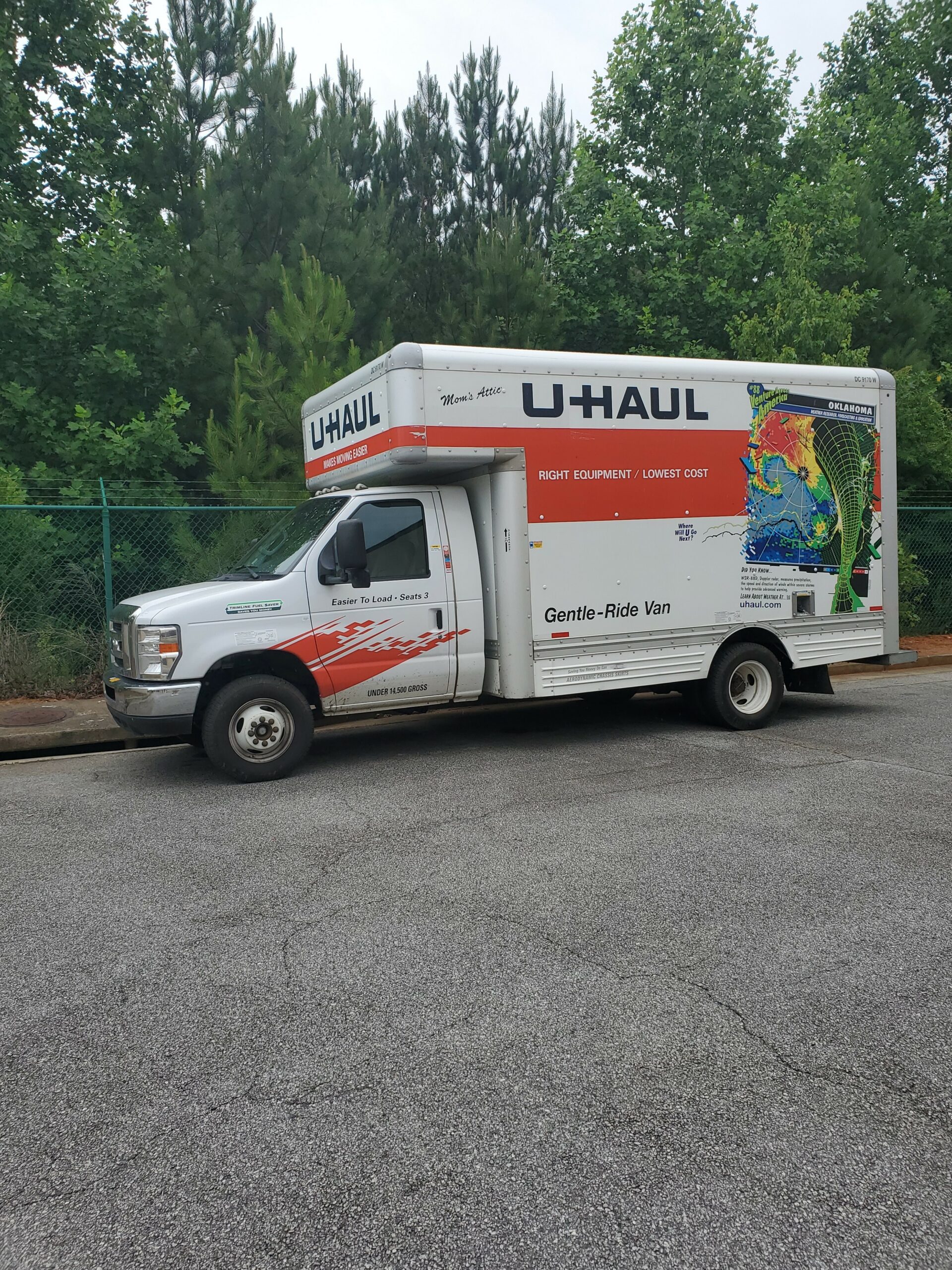 Sullivan Drive U-Haul rental truck.