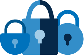 Graphic of storage unit locks.