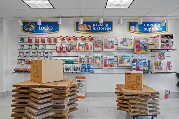 Storage supplies for sale.