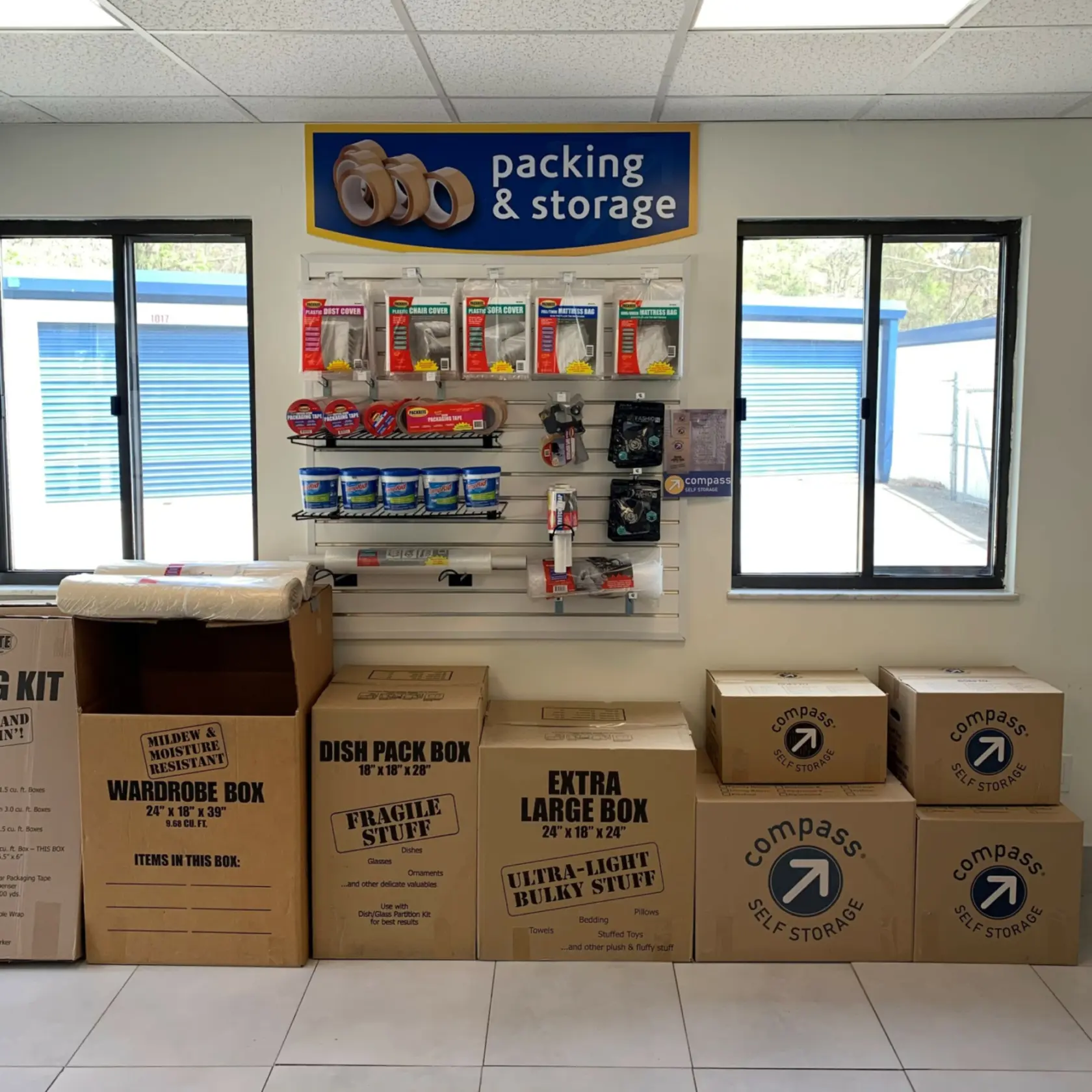 Packing and moving supplies.