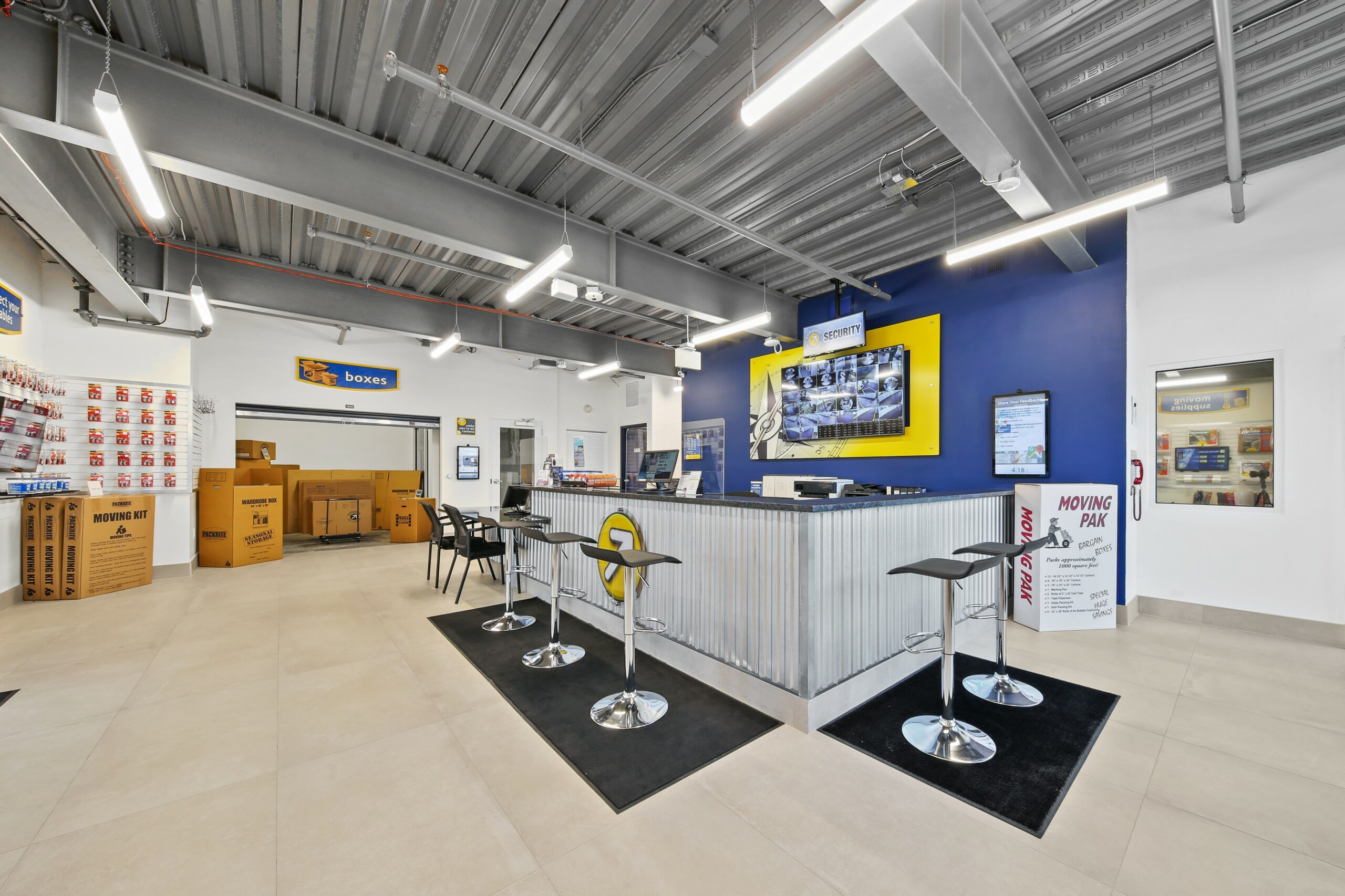 Large front office for Compass Self Storage.