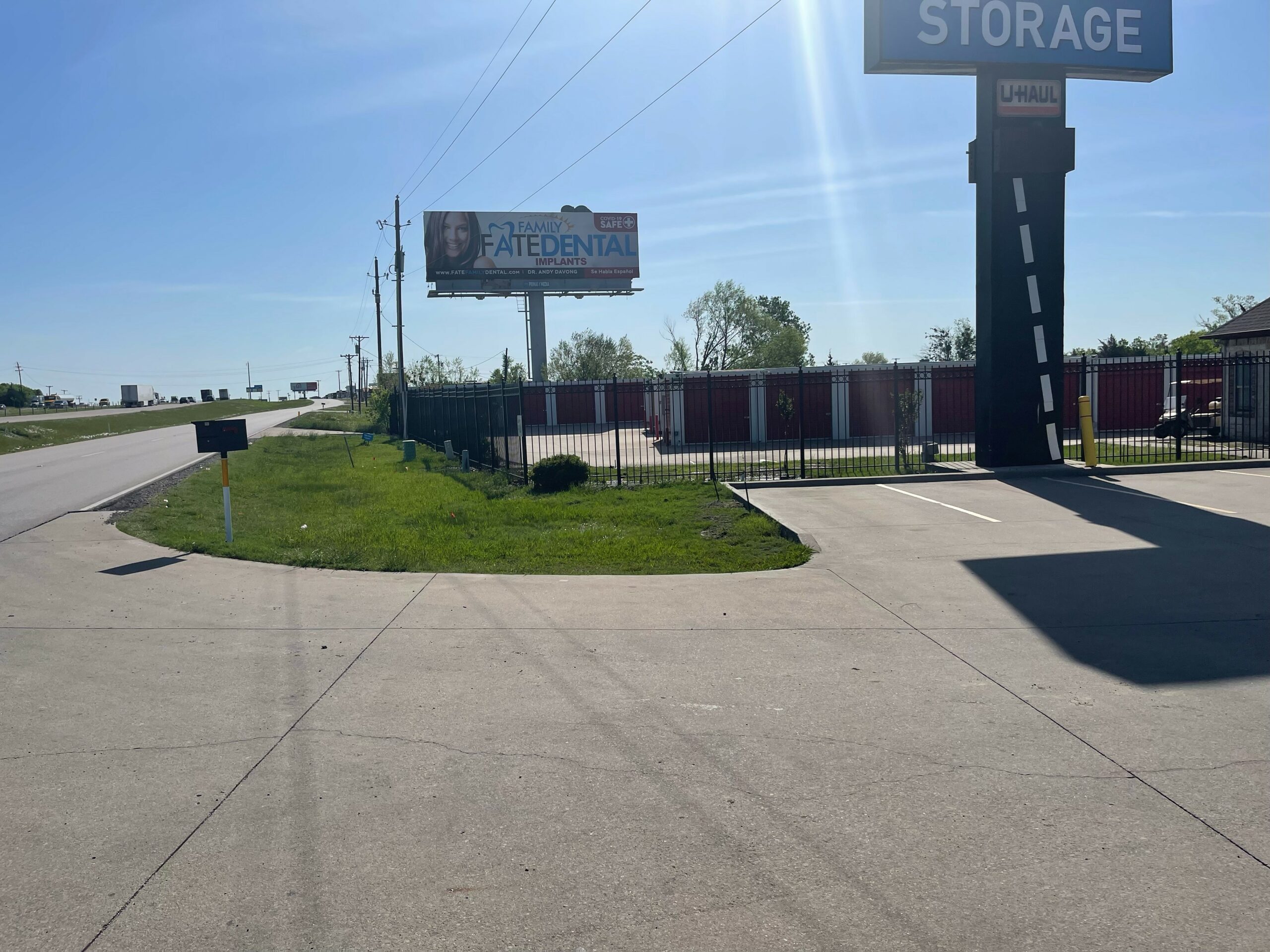 Gated access at Compass Self Storage.