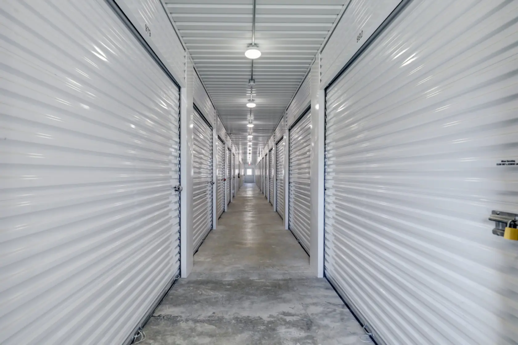 Indoor units at Compass Self Storage.