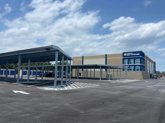 Exterior view of Compass Self Storage.