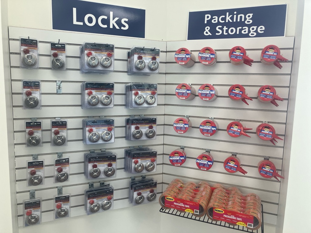 Packing supplies at Compass Self Storage.