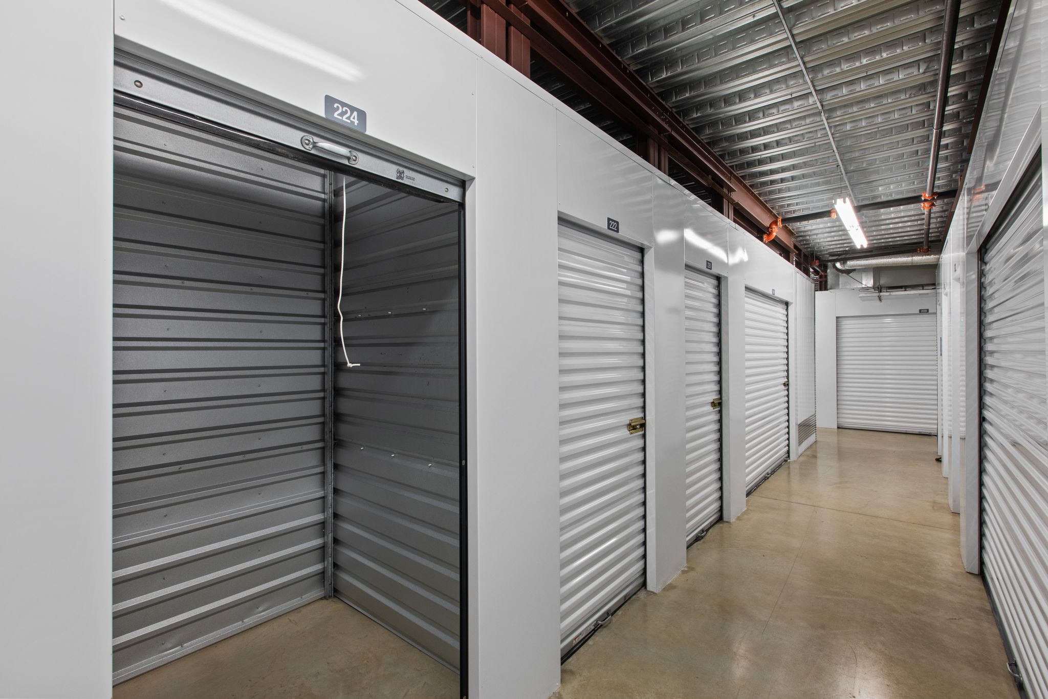 Indoor units at Compass Self Storage.
