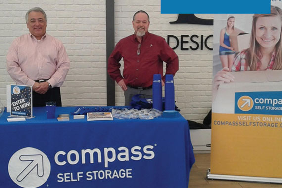 Compass Self Storage info booth.